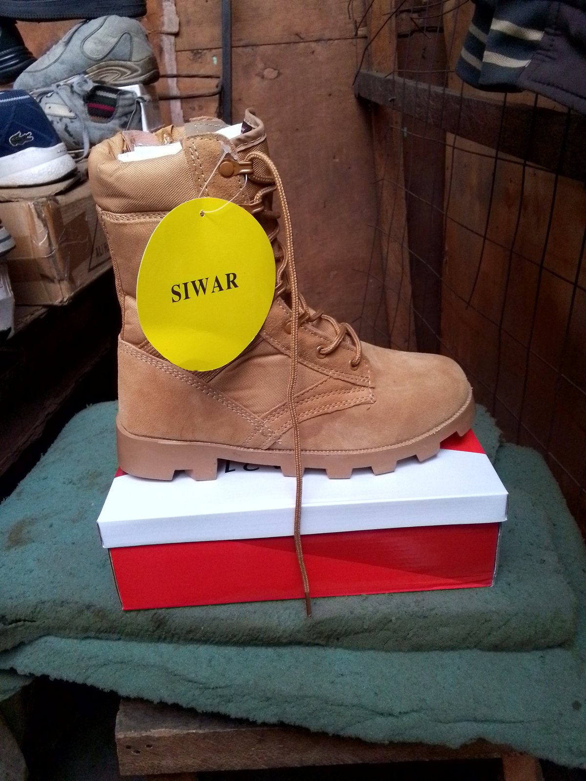 Brown Combat Boot