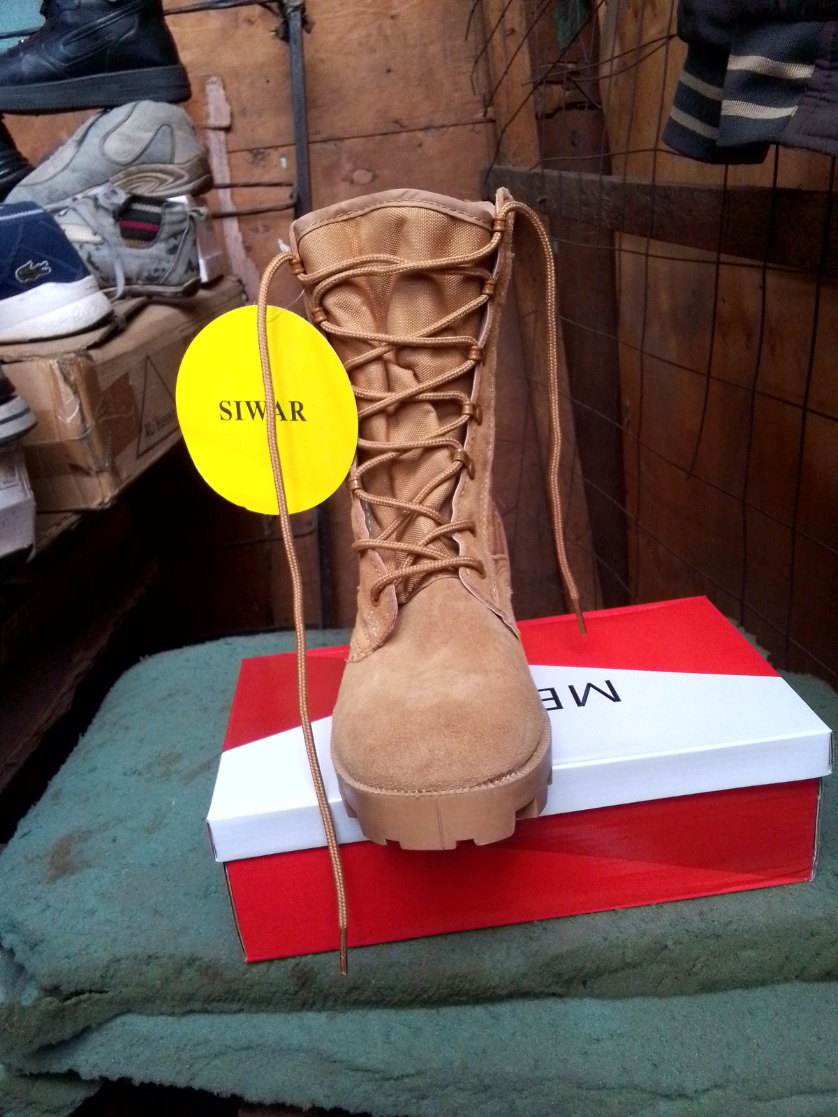 Brown Combat Boot
