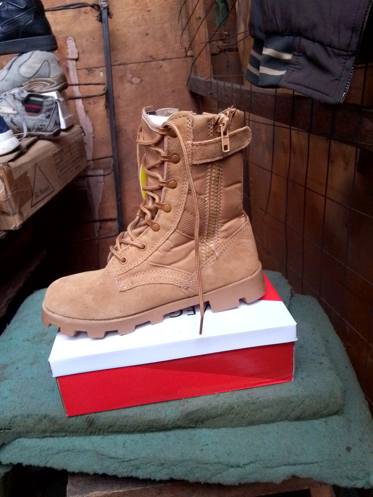 Brown Combat Boot