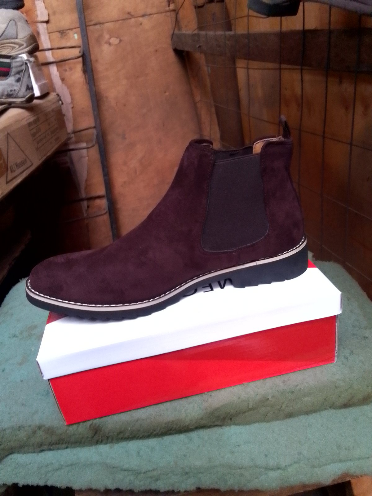 Brown Suede Chelsea Boot