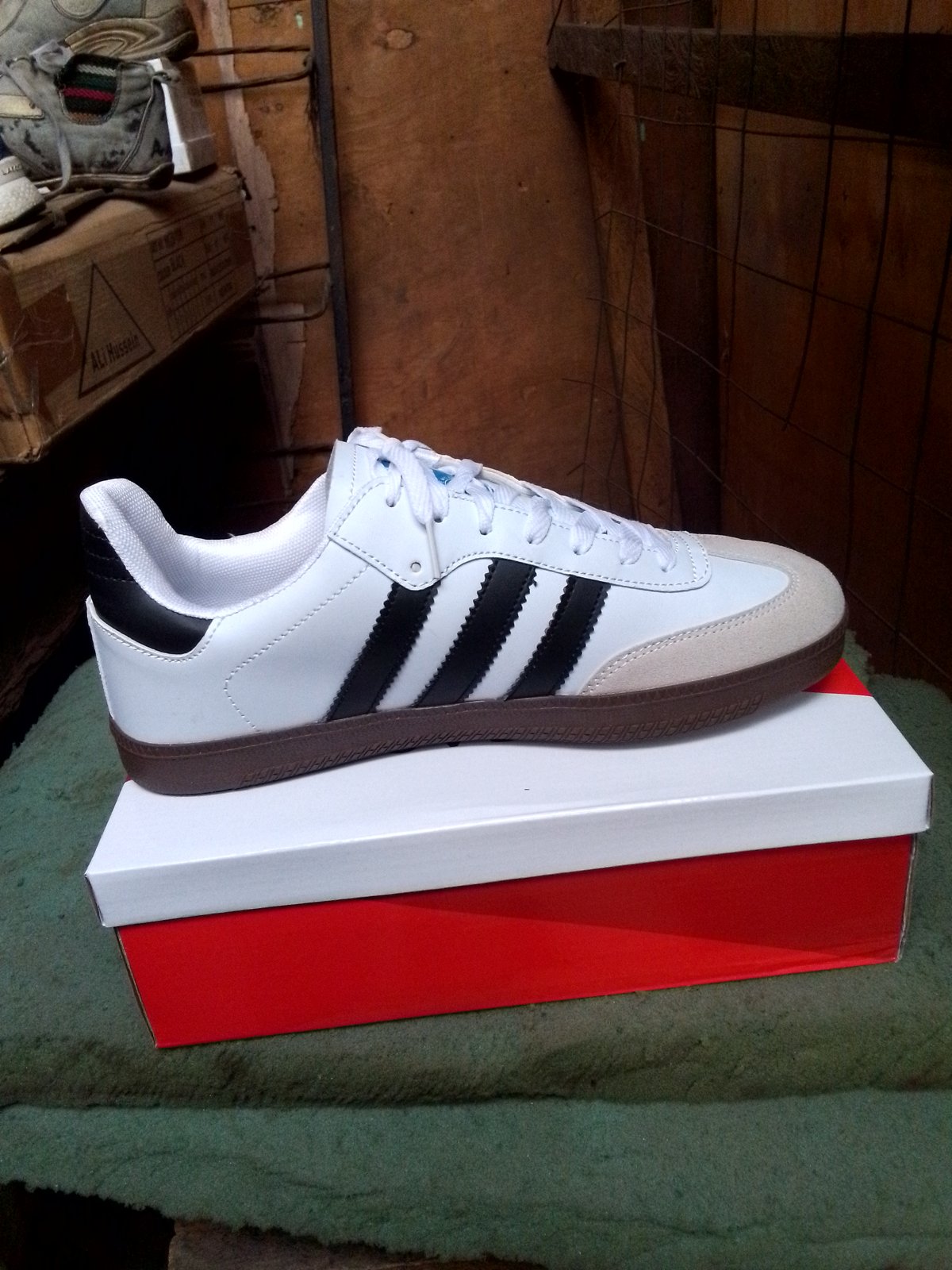 White Adidas Samba Shoes