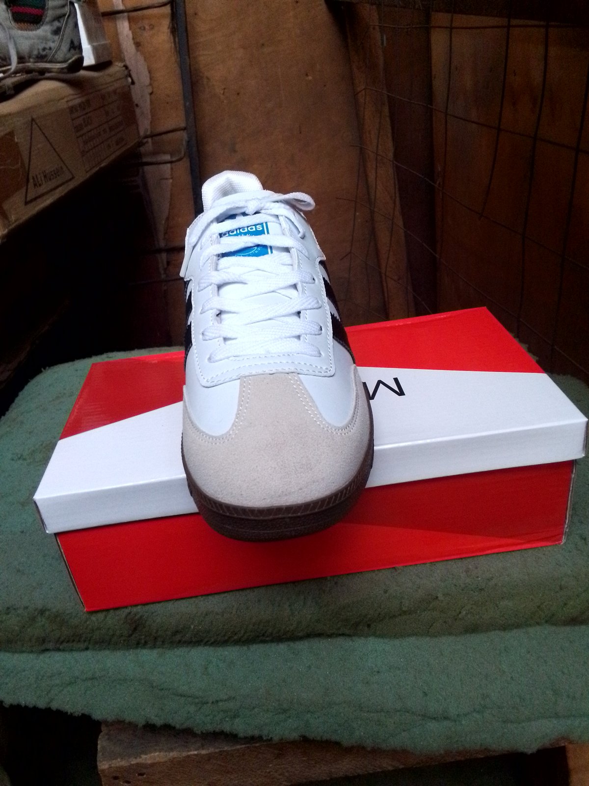 White Adidas Samba Shoes
