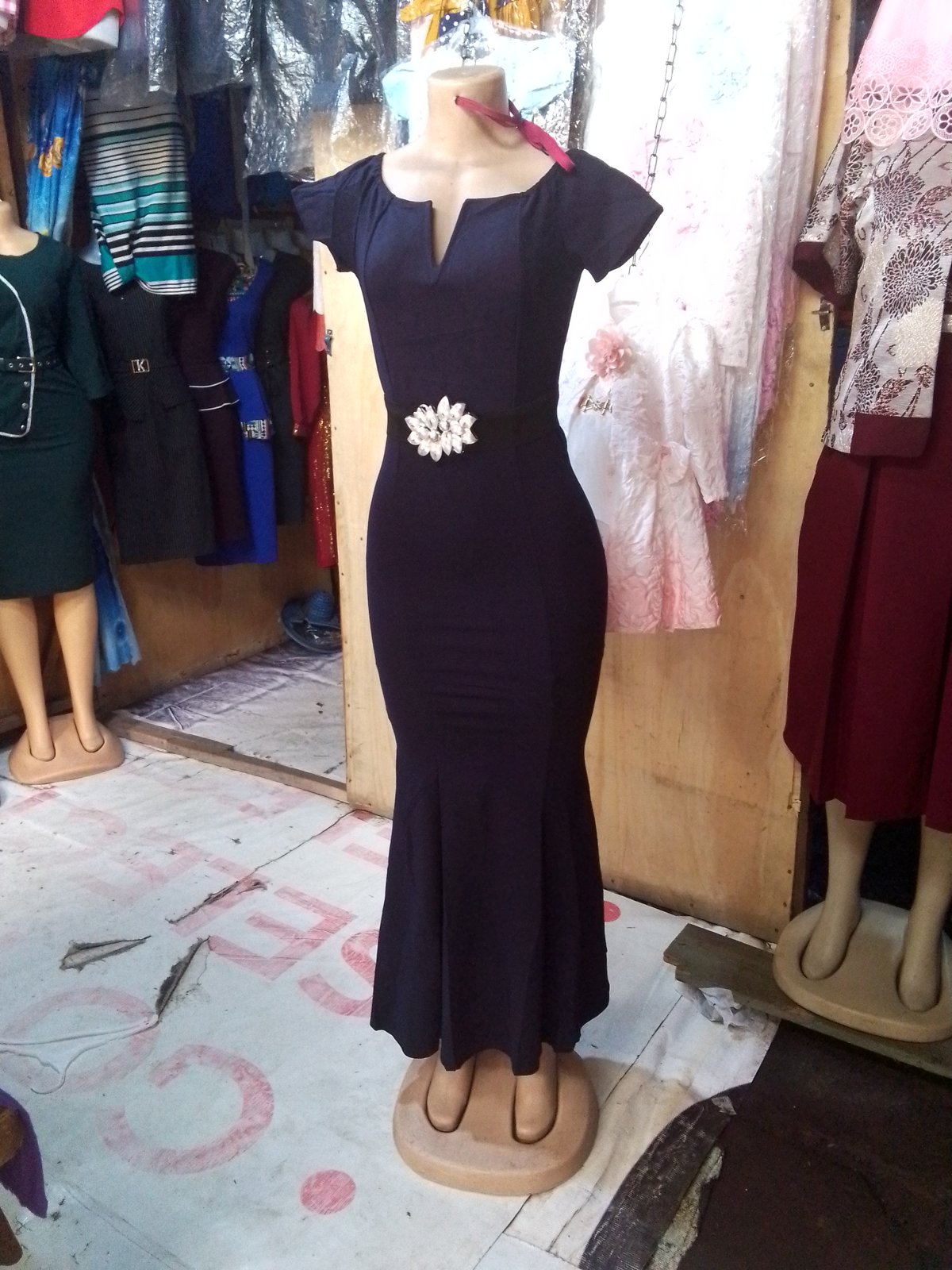 Black Cold-Shoulder Dress