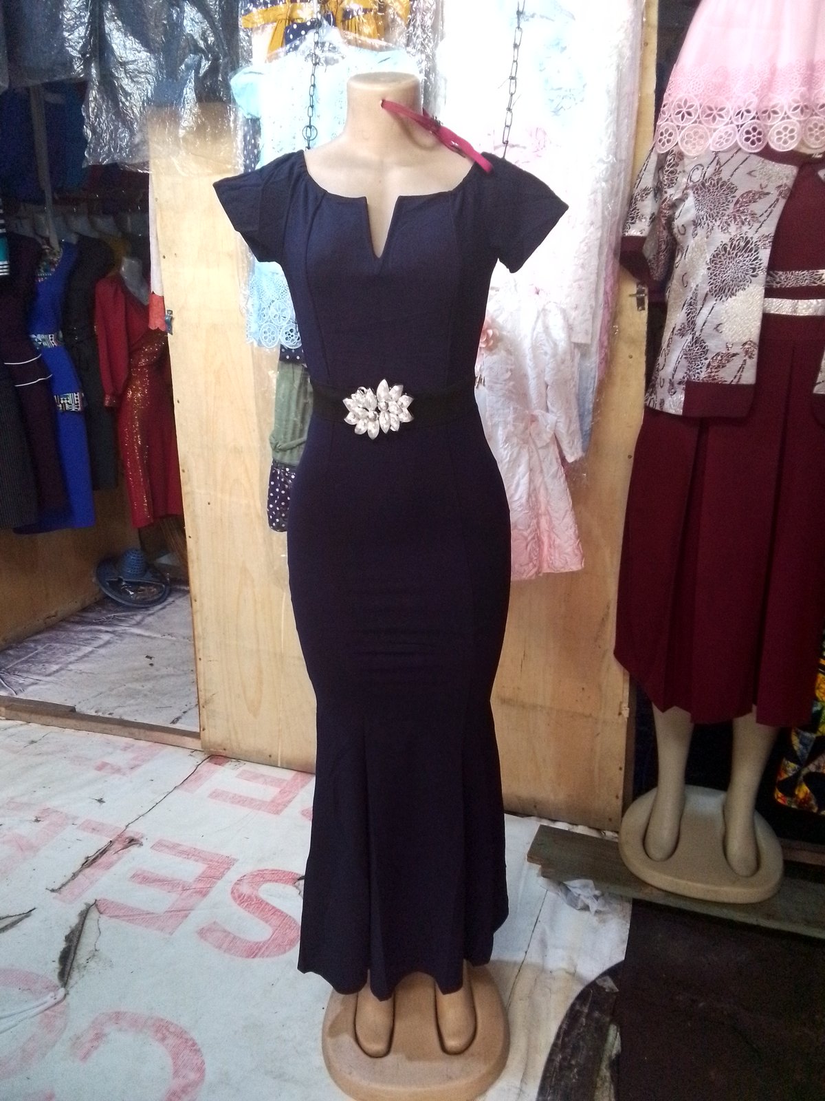 Black Cold-Shoulder Dress