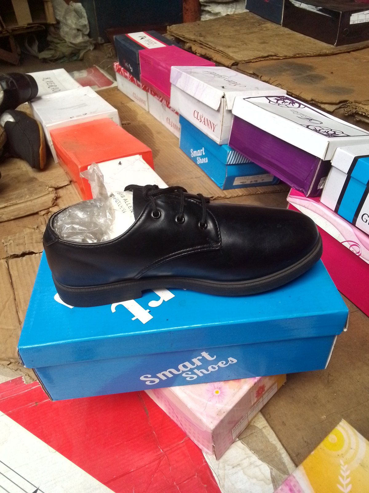 Boys' Classic Black School Shoes