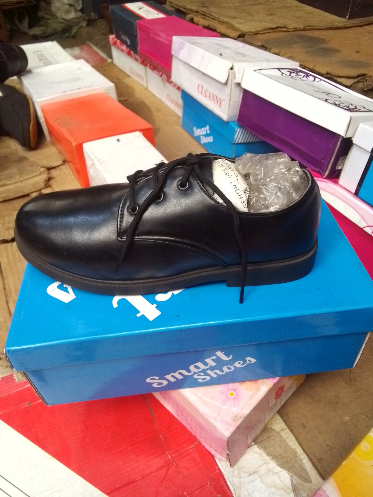 Boys' Classic Black School Shoes