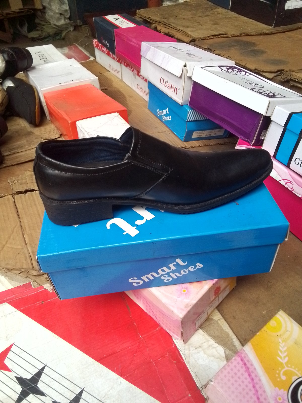 Men's Black Formal Slip-On Shoes