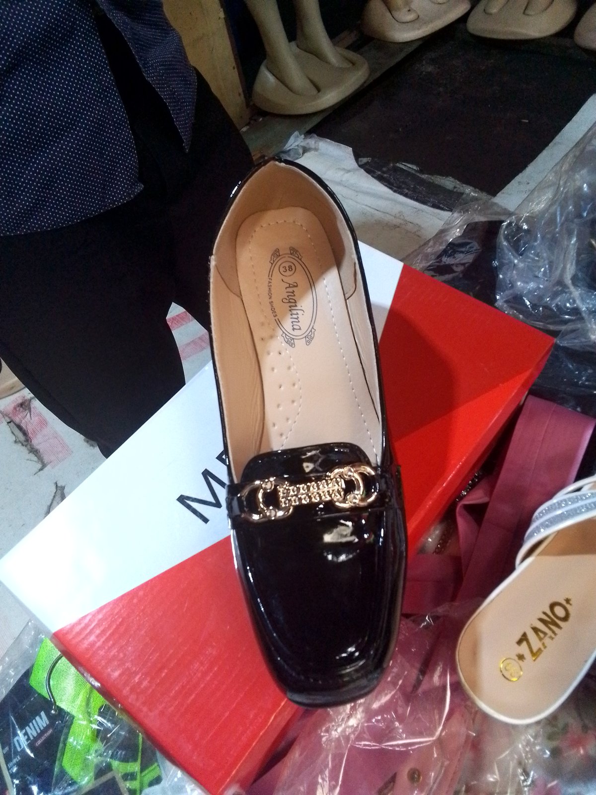 Angelina Patent Loafer Flats